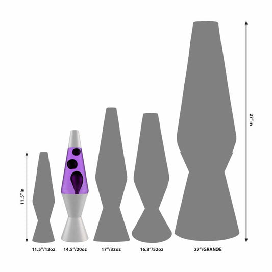 14.5’’ LAVA Lamp – Black & Purple - US 6509