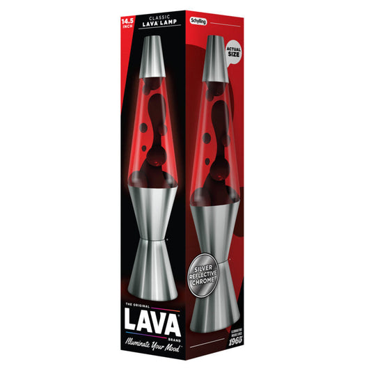 14.5″ Lava Lamp Chrome Plated Crimson - US 5578