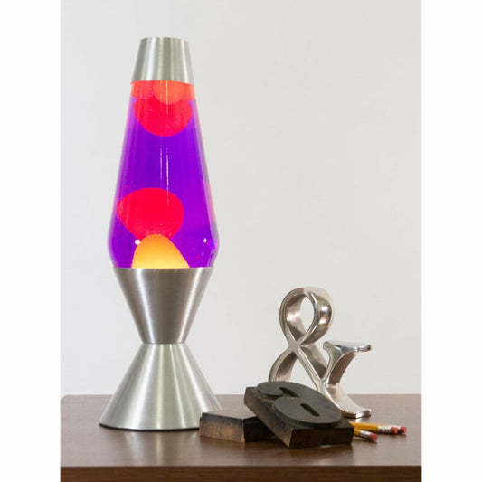 16.3″ LAVA Lamp – Yellow/Purple/Silver - US 5361