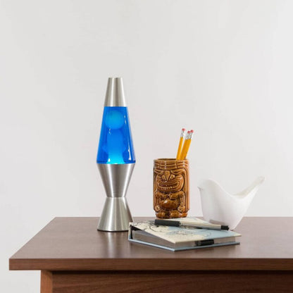 11.5″ LAVA Lamp – White/Blue/Silver - US 3964