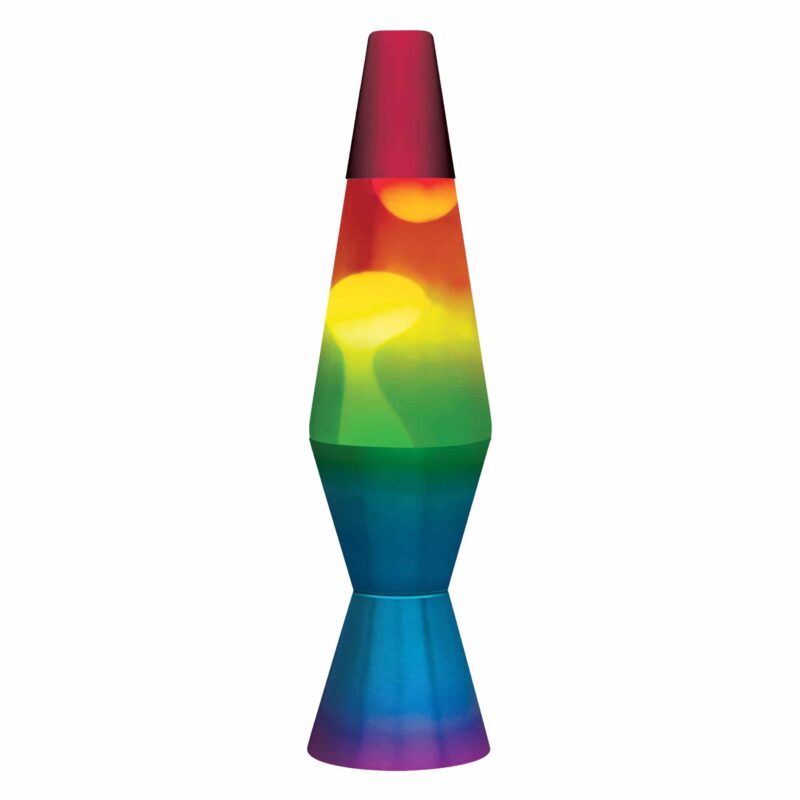 11.5″ LAVA Lamp Rainbow – White/Tricolor - US 1674