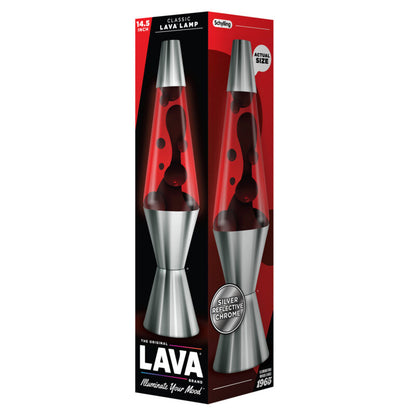 14.5″ Lava Lamp Chrome Plated Crimson - US 6073