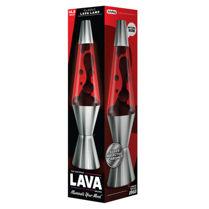 14.5″ Lava Lamp Chrome Plated Crimson - US 5578