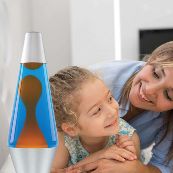 14.5” LAVA Lamp – Orange/Blue/Silver - US 9580