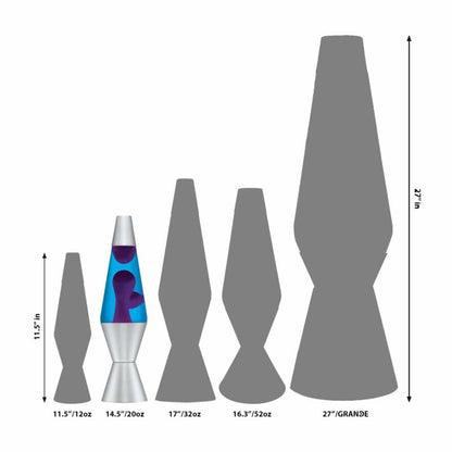 14.5″ LAVA Lamp – Purple/Blue/Silver - US 6086