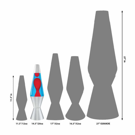 14.5″ LAVA Lamp – Red/Blue/Silver - US 3881
