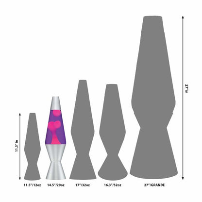 14.5” LAVA Lamp – Pink/Purple/Silver - US 5691