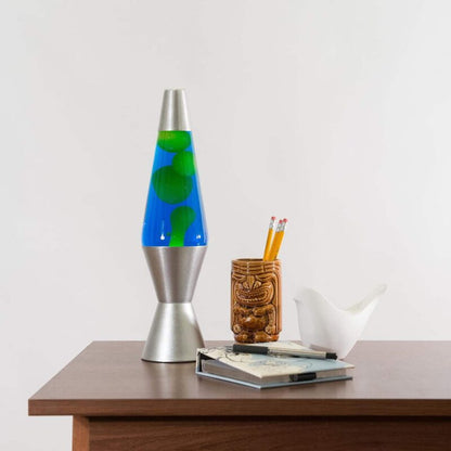 14.5” LAVA Lamp – Yellow/Blue/Silver - US 9204