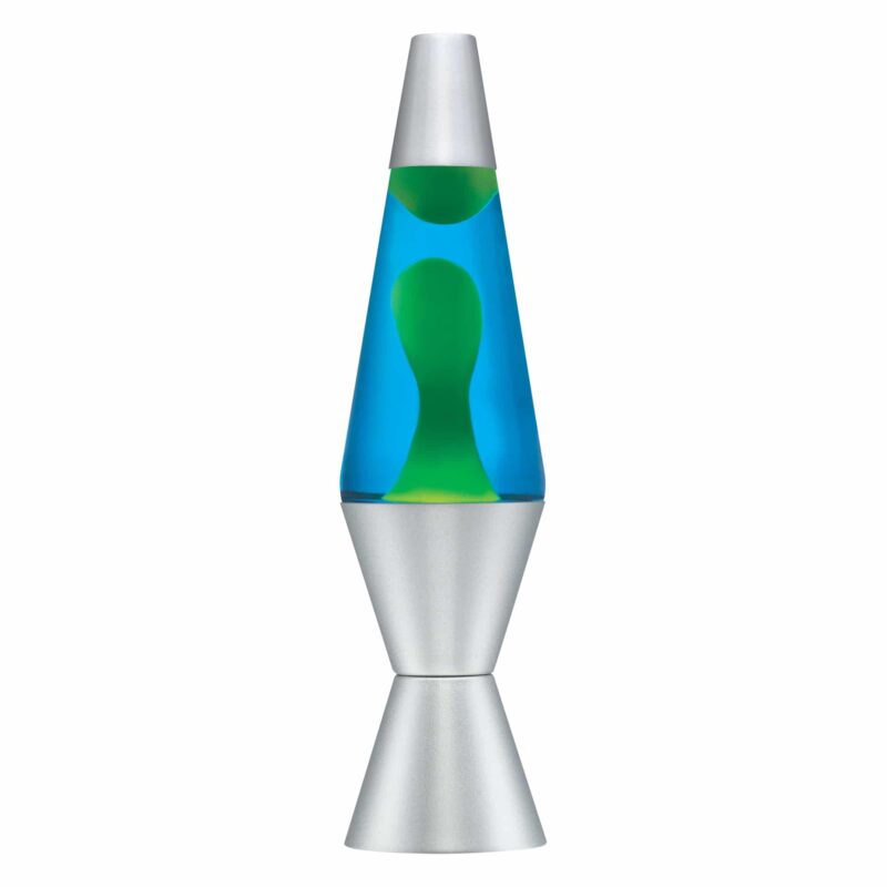 14.5” LAVA Lamp – Yellow/Blue/Silver - US 9204
