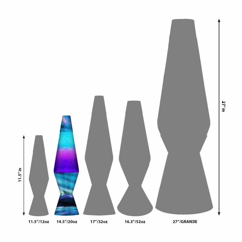 14.5″ LAVA Lamp Colormax Northern Lights – Glitter - US 1898