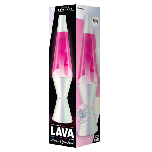 14.5″ Lava Lamp Opalescent Pearl - US 3956