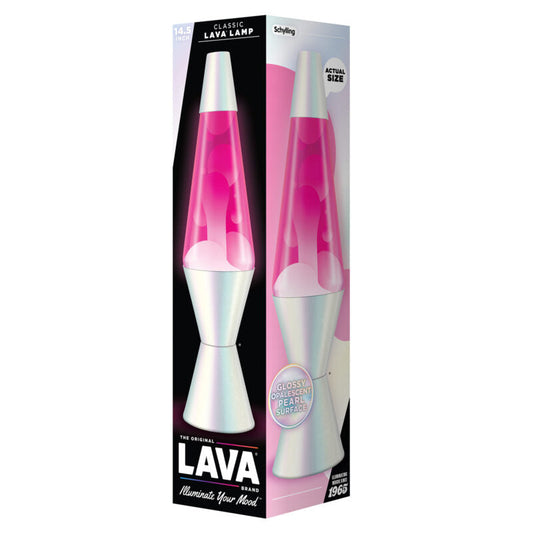 14.5″ Lava Lamp Opalescent Pearl - US 6384