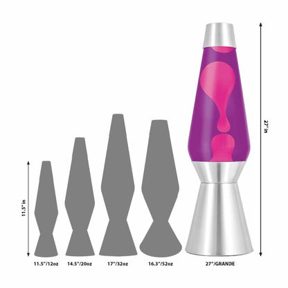 27″ LAVA Lamp Grande – Pink/Purple/Silver - US 9724
