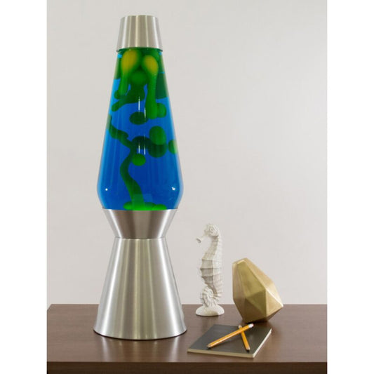 27″ LAVA Lamp Grande – Yellow/Blue/Silver - US 1703